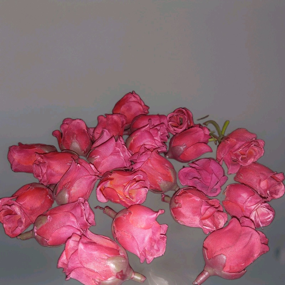 Lot of‎ 23 Artificial Rose Craft Flowers Shabby Chic Journaling Scrapbook Decor - Picture 3 of 3